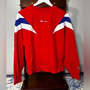 Champion Red, White, Blue Crewneck Sweatshirt Women’s Small
